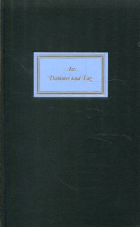 Marti, Aus Dämmer und Tag. (Umschlag)