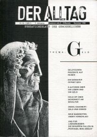 Keller, Der Alltag - Sensationsblatt des Gewöhnlichen, 1/1984. (Umschlag)