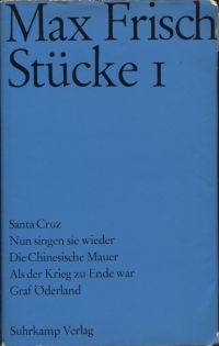 Frisch, Stücke. (Umschlag)