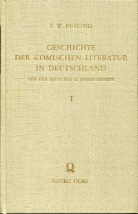 Ebeling, Geschichte der komischen Literatur in Deutschland seit der Mitte des 18 (Einband)
