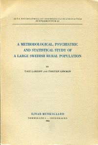 Larsson/Sjögren, Study of large Swedish rural population (Umschlag)