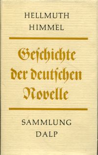 Himmel, Geschichte der deutschen Novelle. (Umschlag)