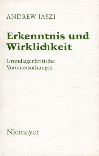 Jaszi, Erkenntnis und Wirklichkeit. (Umschlag)