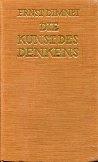 Dimnet, Die Kunst des Denkens. (Umschlag)