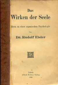 Eisler, Das Wirken der Seele. (Umschlag)