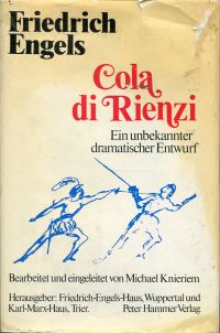 Engels, Cola di Rienzi. (Umschlag)