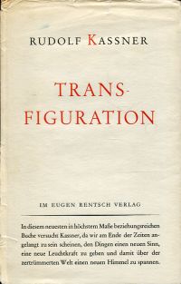 Kassner, Transfiguration. (Umschlag)