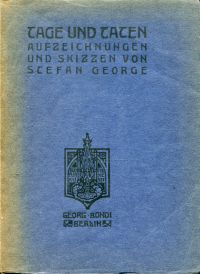 George, Tage und Taten. (Umschlag)