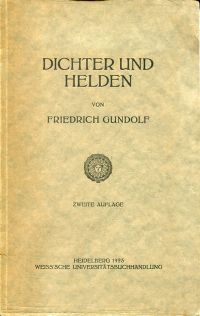Gundolf, Dichter und Helden. (Umschlag)