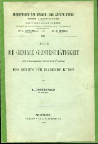 Loewenfeld, Ueber die geniale Geistesthätigkeit (Umschlag)