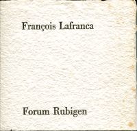 François Lafranca. (Umschlag)