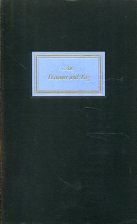 Marti, Aus Dämmer und Tag. (Umschlag)