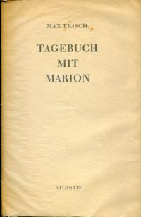 Frisch, Tagebuch mit Marion. (Umschlag)