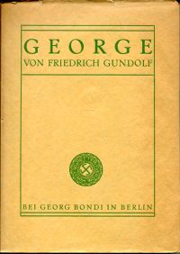 Gundolf, George. (Umschlag)