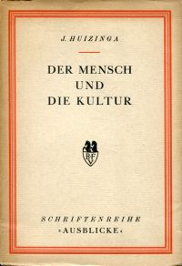 Huizinga, Der Mensch und die Kultur. (Umschlag)