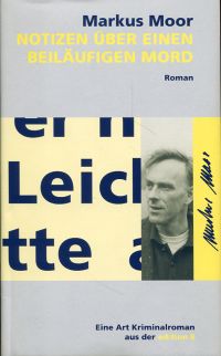 Moor, Notizen über einen beiläufigen Mord. (Umschlag)