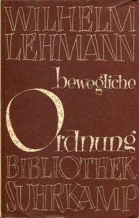 Lehmann, Bewegliche Ordnung. (Umschlag)