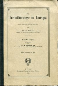 Pándy, Die Irrenfürsorge in Europa. (Umschlag)