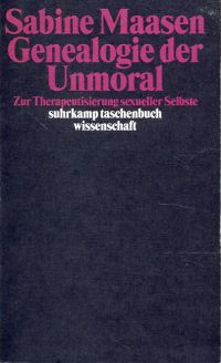 Maasen, Genealogie der Unmoral. (Umschlag)