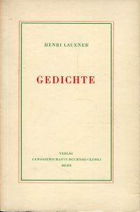 Lauener, Die Stadt. (Umschlag)