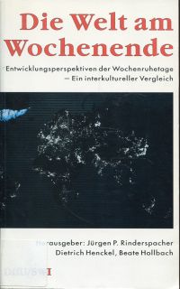 Rinderspacher, Die Welt am Wochenende. (Umschlag)