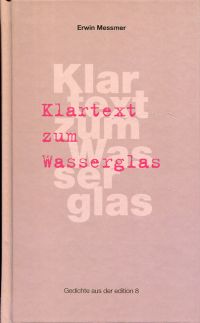 Messmer, Klartext zum Wasserglas. (Umschlag)