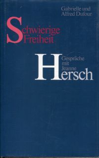 Hersch, Schwierige Freiheit. (Umschlag)