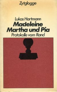 Hartmann, Madeleine, Martha und Pia. (Umschlag)