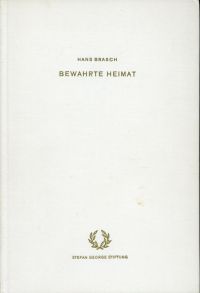 Brasch, Bewahrte Heimat. (Umschlag)