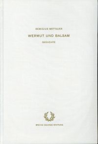 Mettauer, Wermut und Balsam. (Umschlag)