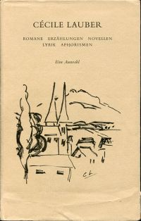 Lauber, Romane, Erzählungen, Novellen, Lyrik, Aphorismen. (Umschlag)