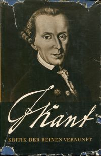 Kant, Kritik der reinen Vernunft. (Umschlag)