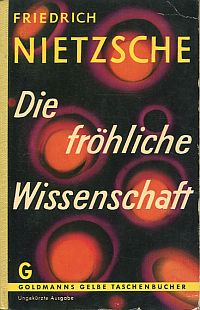 Nietzsche, Die fröhliche Wissenschaft. (Umschlag)
