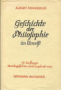 Schwegler, Geschichte der Philosophie im Umriss. (Umschlag)