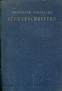 Nietzsche, Jugendschriften. (Umschlag)
