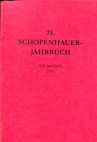 Schopenhauer-Gesellschaft (Hrsg.): Schopenhauer-Jahrbuch, Band 73 (1992) (Umschlag)