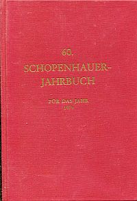 Schopenhauer-Gesellschaft (Hrsg.): Schopenhauer-Jahrbuch, Band 60 (1979). (Umschlag)