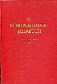 Schopenhauer-Gesellschaft (Hrsg.): Schopenhauer-Jahrbuch, Band 71 (1990). (Umschlag)