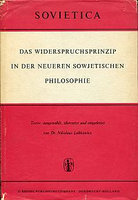 Lobkowicz, Das Widerspruchsprinzip in der neueren sowjetischen Philosophie. (Umschlag)