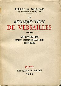 Nolhac, La résurrection de Versailles. (Umschlag)