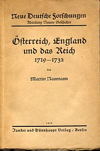Naumann, Österreich, England und das Reich. (Umschlag)
