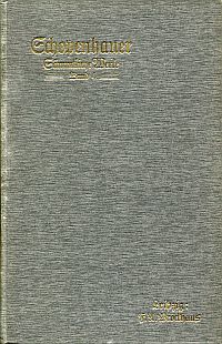 Schopenhauer, Schriften zur Naturphilosophie und zur Ethik (Umschlag)