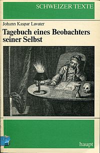 Lavater, Unveränderte Fragmente aus dem Tagebuch eines Beobachters seiner Selbst (Umschlag)