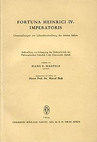 Haefele, Fortuna Heinrici IV. imperatoris. (Umschlag)