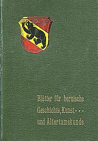 Grunau, Blätter für bernische Geschichte, Kunst und Altertumskunde V. Jahrgang ( (Umschlag)