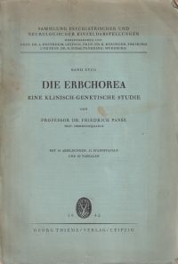 Panse, Die Erbchorea. (Umschlag)
