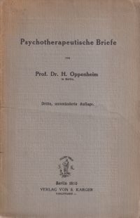 Oppenheim, Psychotherapeutische Briefe. (Umschlag)