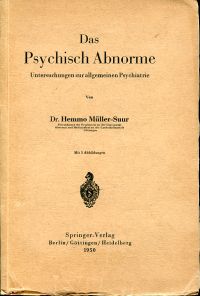 Müller-Suur, Das Psychisch Abnorme (Umschlag)