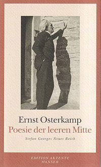 Osterkamp, Poesie der leeren Mitte. (Umschlag)