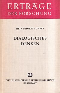 Schrey, Dialogisches Denken. (Umschlag)